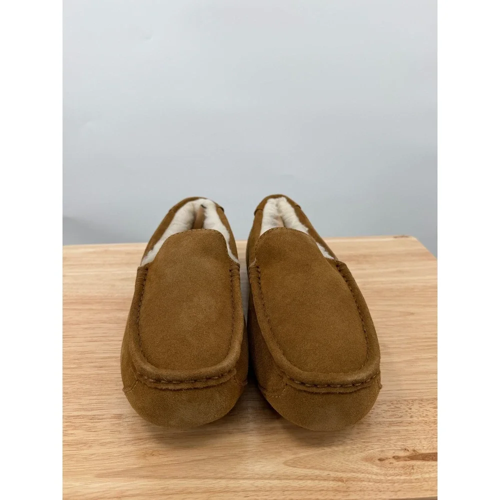 NEW Koolaburra by UGG Tipton Mens Chestnut Suede Moccasin Slippers Faux Fur US 9 NEW Koolaburra by UGG Tipton Mens Chestnut Suede Moccasin  main image 4